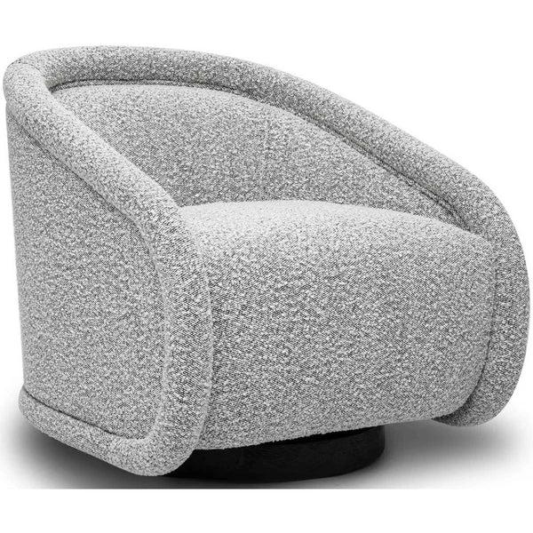 home fashion Rory Swivel Chair Grey Boucle