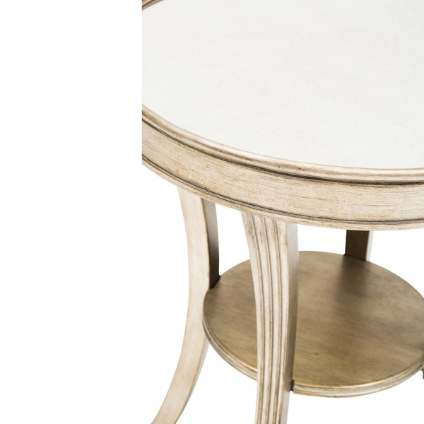 Home Fashion Round Mirror Accent Table