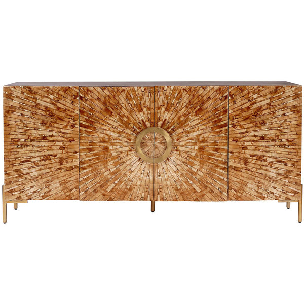 Home Fashion Safari Bone Inlay Sideboard Brown