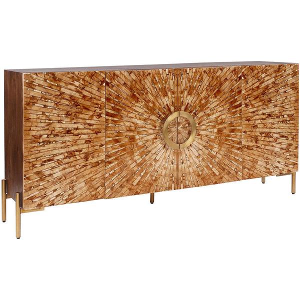 home fashion Safari Bone Inlay Sideboard Brown