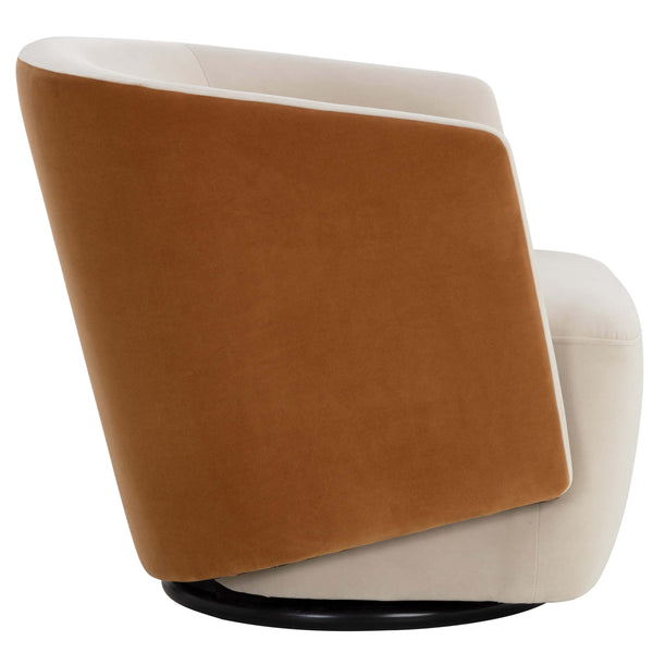 Home Fashion Sarina Swivel Chair Meg Taupe