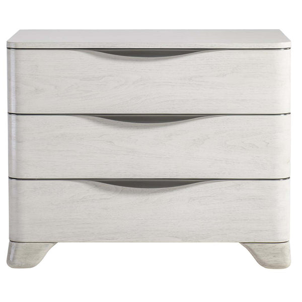 Home Fashion Sereno 3 Drawer Nightstand Lutra