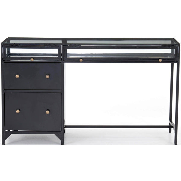 Home Fashion Shadow Box Desk Black By Four Hands