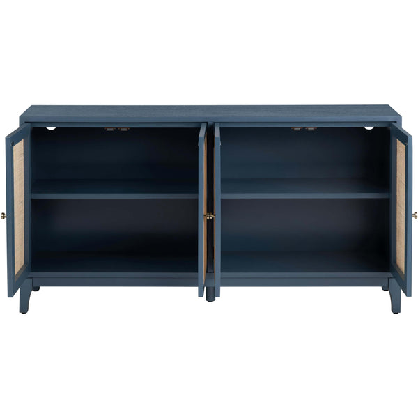 Home Fashion Shoreside 4 Door Sideboard Blue