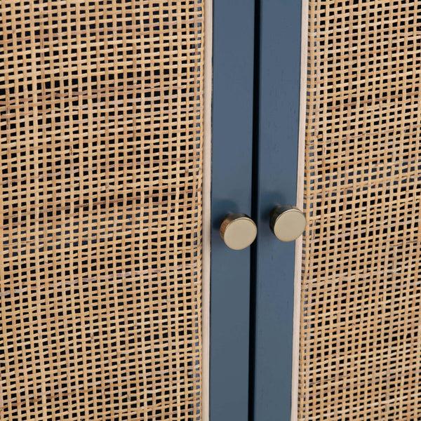 Home Fashion Shoreside 4 Door Sideboard Blue