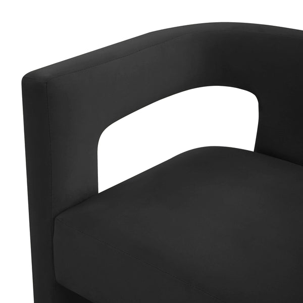 Home Fashion Sloane Velvet Chair Black