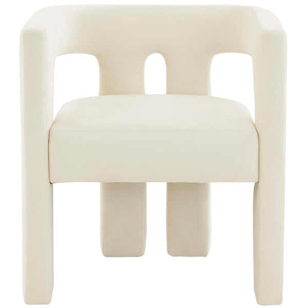 Home Fashion Sloane Velvet Chair Cream