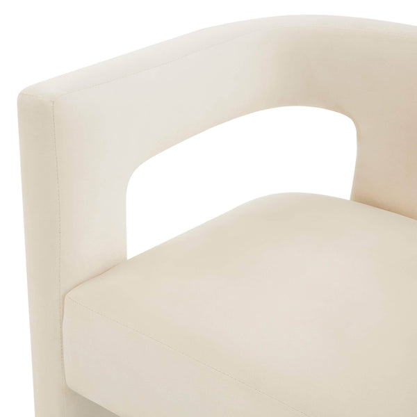 Home Fashion Sloane Velvet Chair Cream