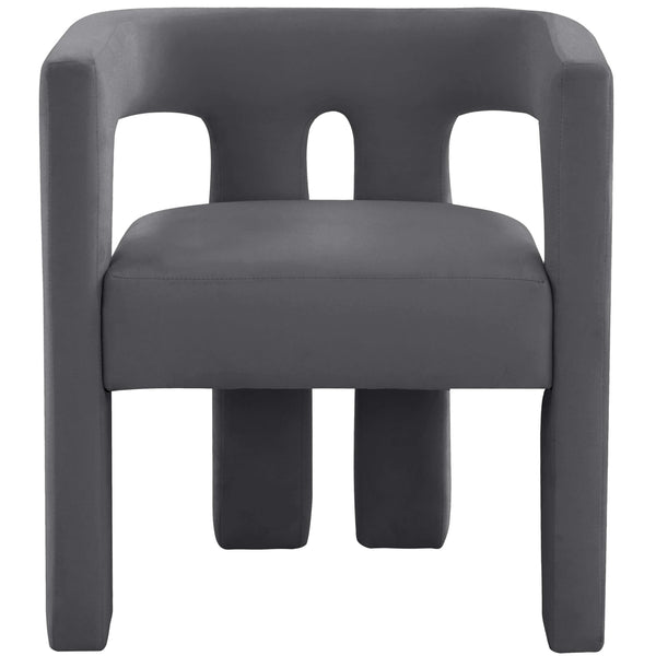 Home Fashion Sloane Velvet Chair Dark Grey