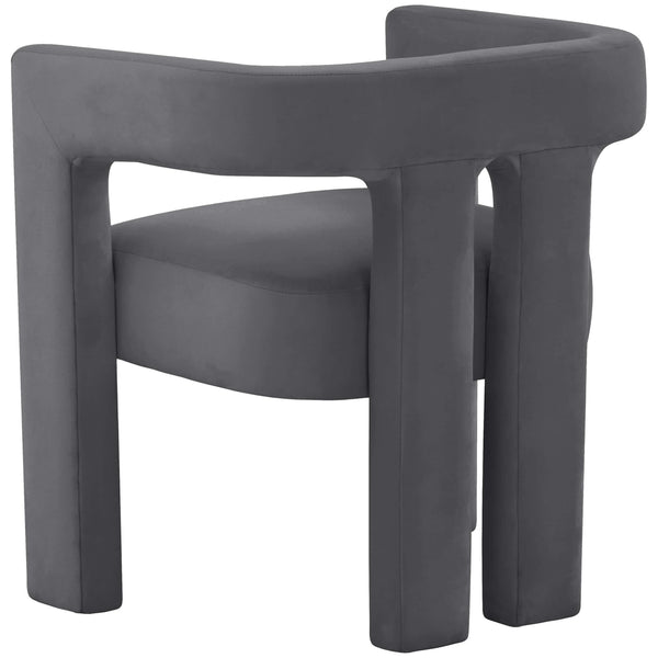 Home Fashion Sloane Velvet Chair Dark Grey
