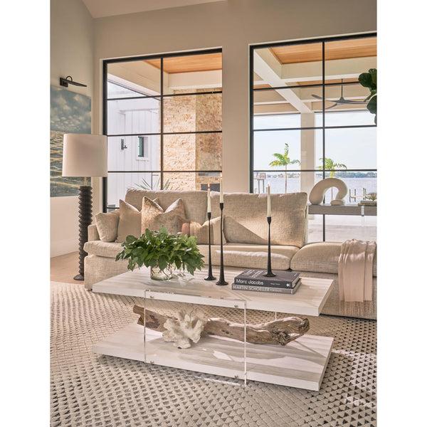 Home Fashion St. Kitts Cocktail Table White Sand