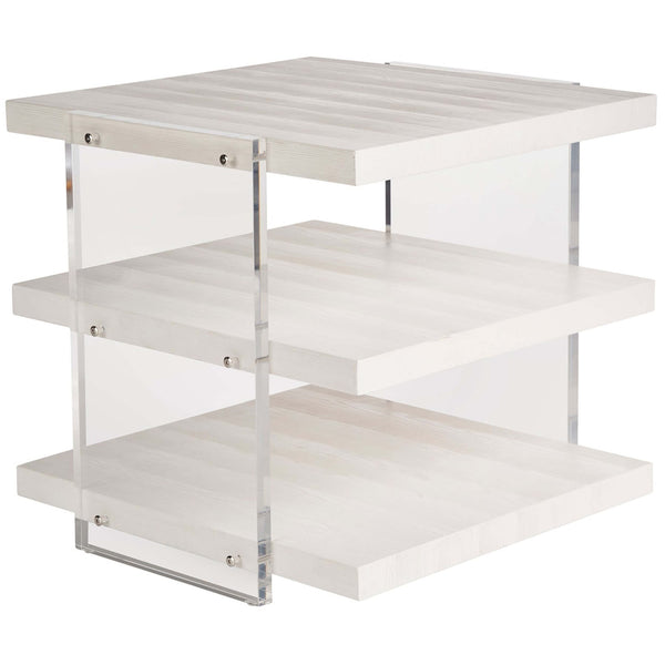 home fashion St. Kitts End Table White Sand