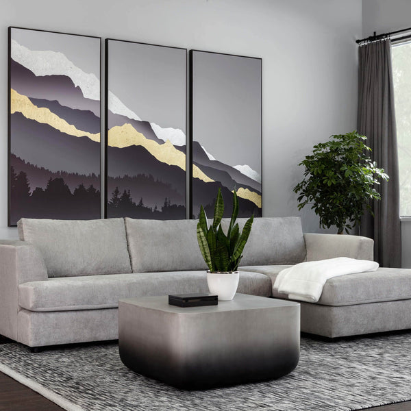 Home Fashion Strut Coffee Table Black Ombre