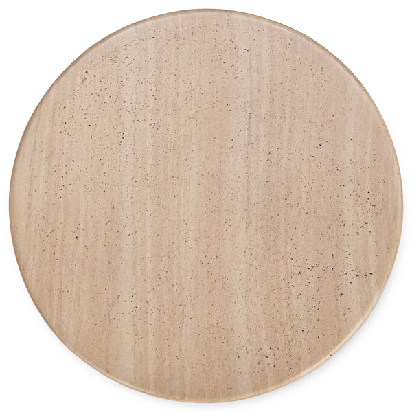 Home Fashion Terrace Outdoor Accent Table Beige