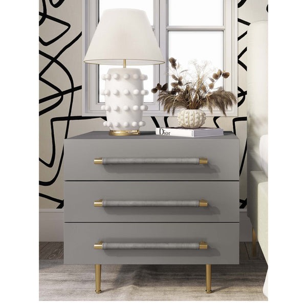 Home Fashion Trident Nightstand Grey