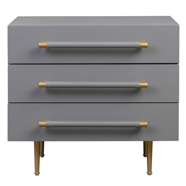 home fashion Trident Nightstand Grey