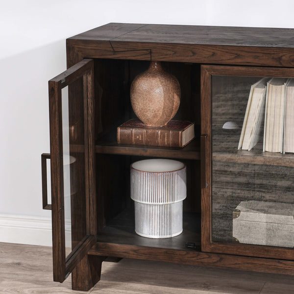 Home Fashion Troy Buffet Suede Brown