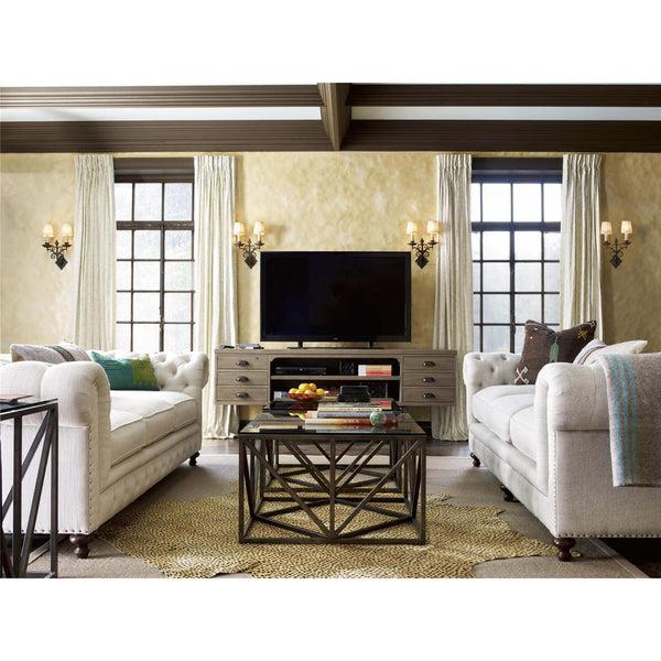 Home Fashion Truss Square End Table