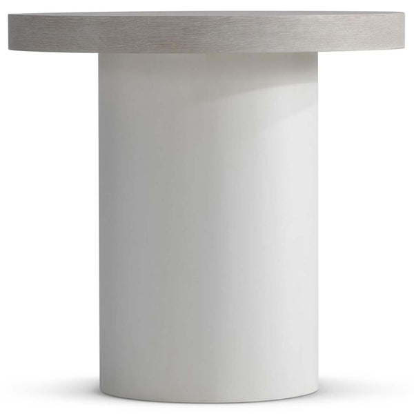 Home Fashion Turo Round Side Table Bone