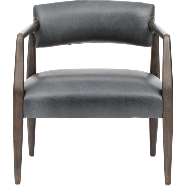 Home Fashion Tyler Chair Chaps Ebony By Four Hands