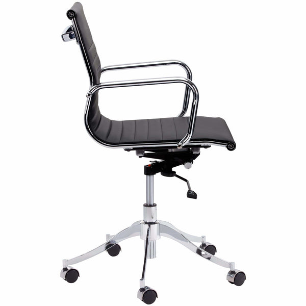 Home Fashion Tyler Full Back Office Chair Onyx