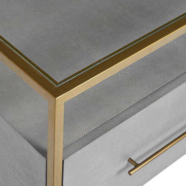 Home Fashion Venice Nightstand Grey