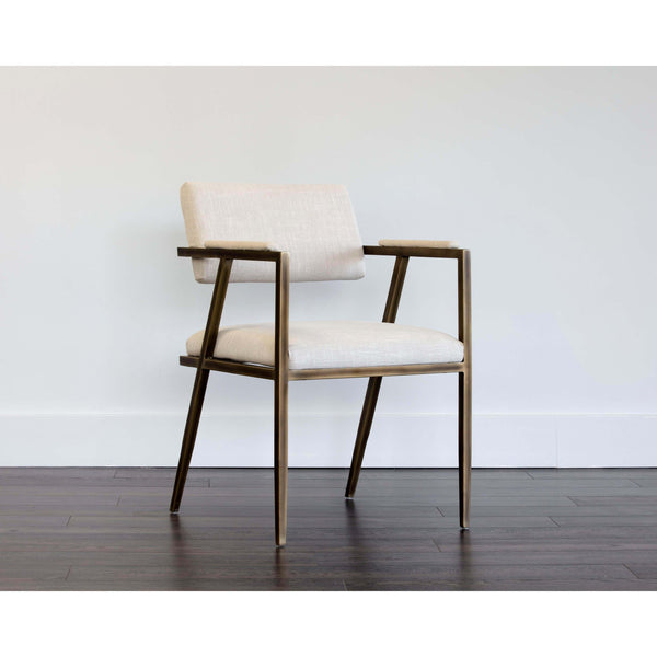 Home Fashion Ventouz Arm Chair Beige Linen