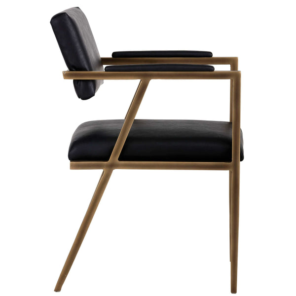 Home Fashion Ventouz Arm Chair Vintage Black