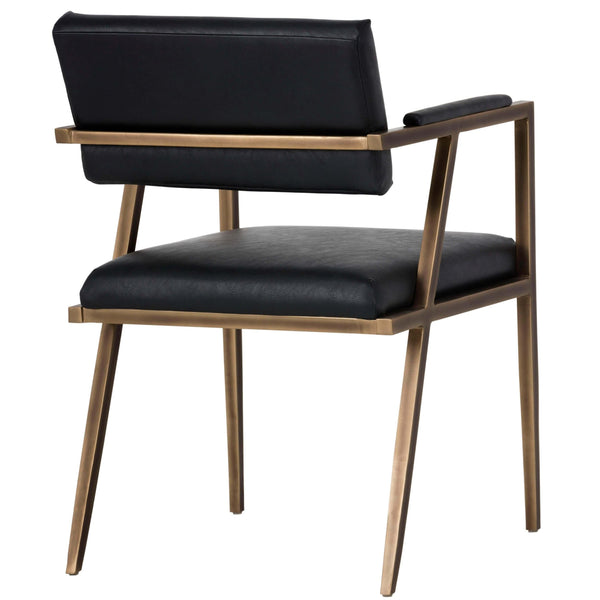 Home Fashion Ventouz Arm Chair Vintage Black
