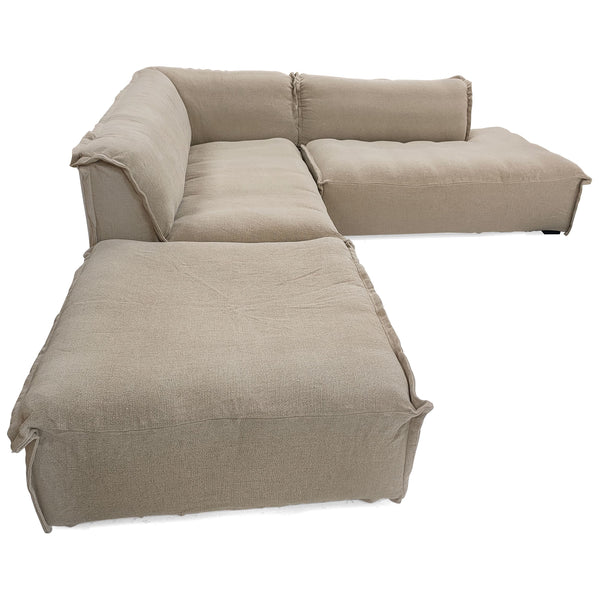 Home Fashion Veronica Sectional Warm Gray