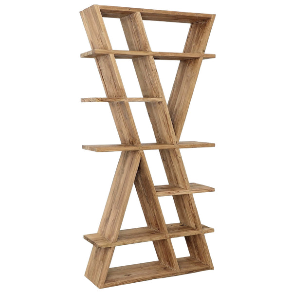 home fashion Violet Bookcase Distressed Natural