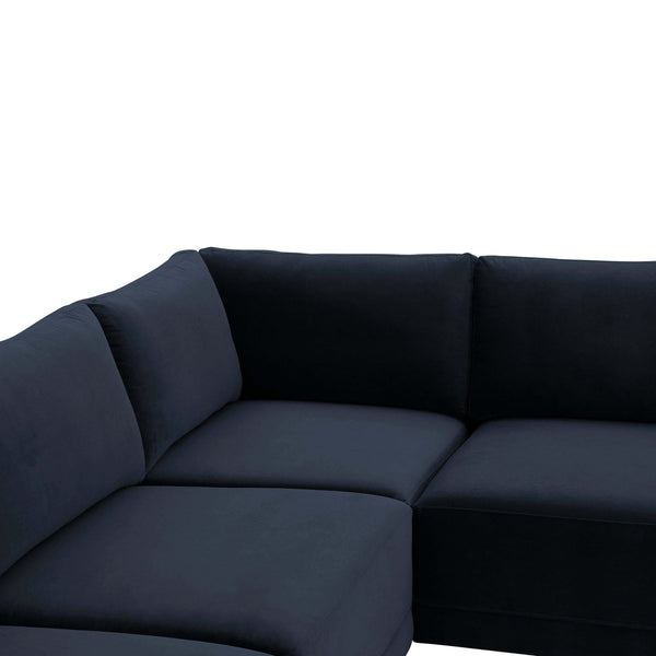 Home Fashion Willow Modular L Sectional Navy