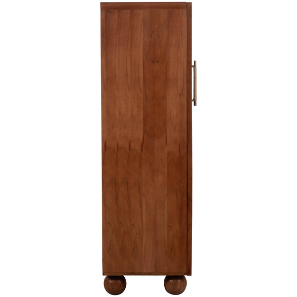 Home Fashion Woven Front Armoire Brown