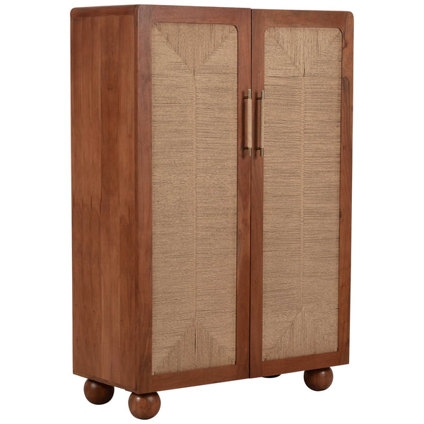 home fashion Woven Front Armoire Brown