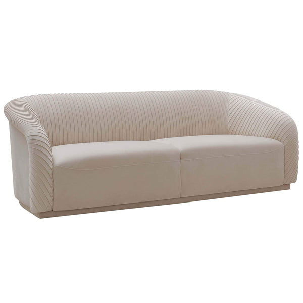 Home Fashion Yara Pleated Sofa Cream