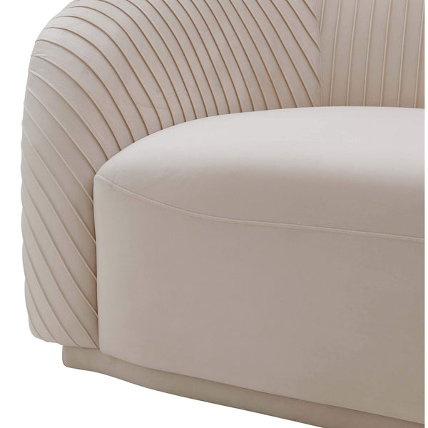 Home Fashion Yara Pleated Sofa Cream
