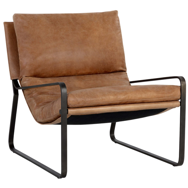 home fashion Zancor Leather Chair Tan