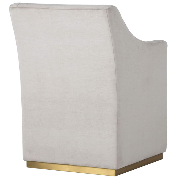 Home Fashion Zane Wheeled Lounge Chair Prosecco