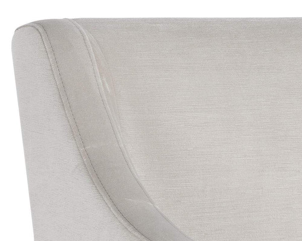 Home Fashion Zane Wheeled Lounge Chair Prosecco