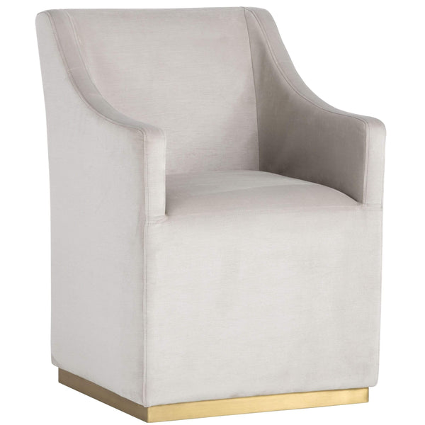 home fashion Zane Wheeled Lounge Chair Prosecco