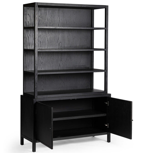 Home Fashion Hopkins Bookcase Brushed Ebony By Four Hands
