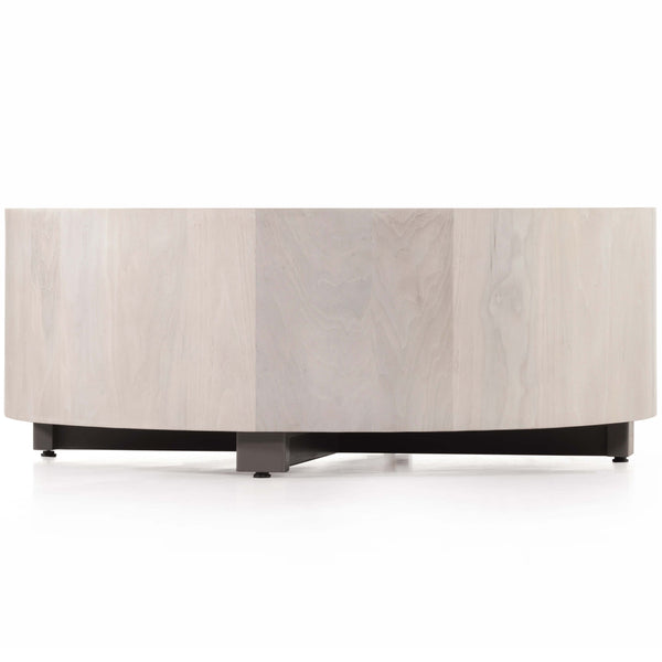 Home Fashion Hudson Round Coffee Table Ashen Walnut By Four Hands