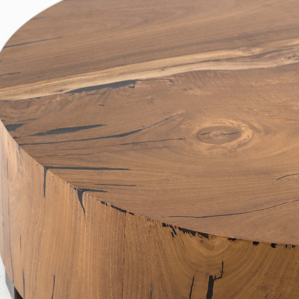 Home Fashion Hudson Round Coffee Table Natural Yukas By Four Hands