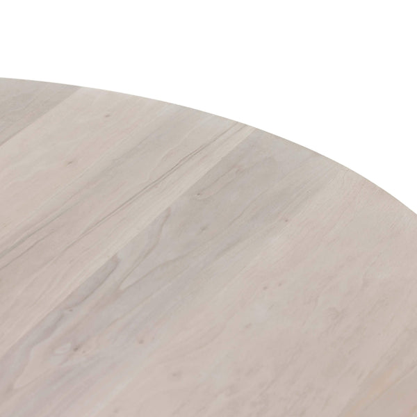 Home Fashion Hudson Round Dining Table Ashen Walnut By Four Hands