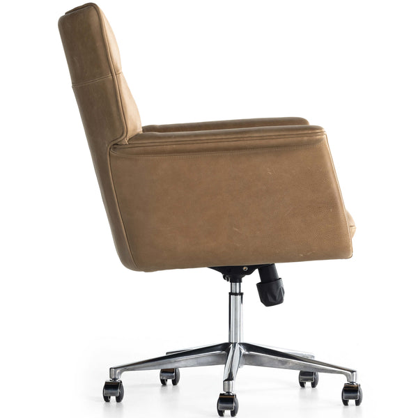 Home Fashion Humphrey Leather Desk Chair Palermo Drift By Four Hands