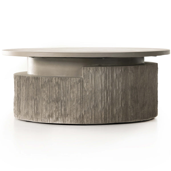 Home Fashion Huron Outdoor Coffee Table Textured Flint By Four Hands