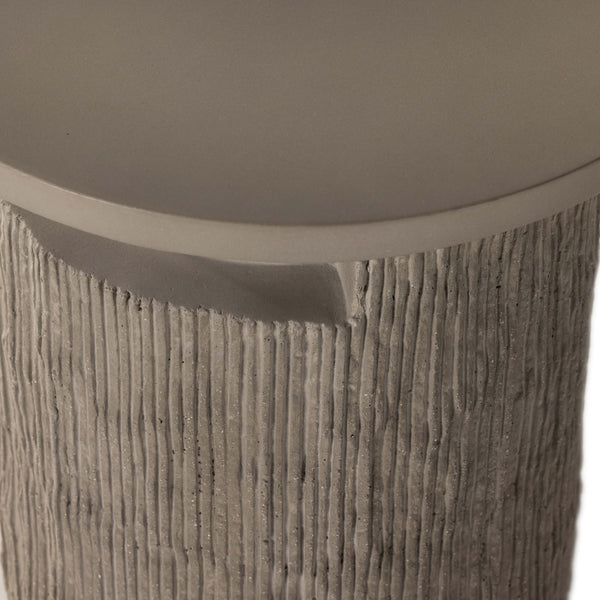 Home Fashion Huron Outdoor End Table Textured Flint By Four Hands