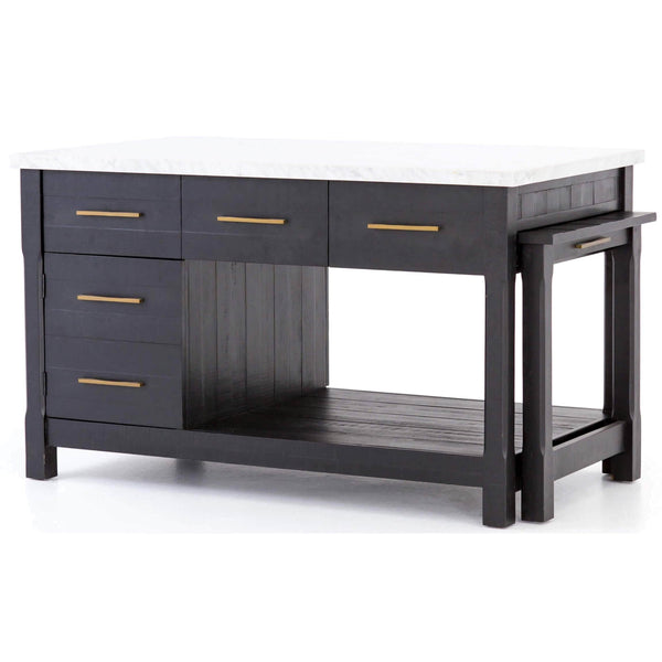 home fashion Ian Kitchen Island Black by Four Hands