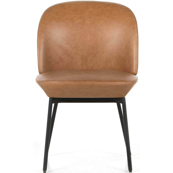 Home Fashion Imani Leather Dining Chair Sonoma Butterscotch Set Of 2 By Four Hands