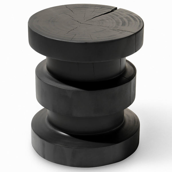 home fashion Inez End Table Black Pine by Four Hands